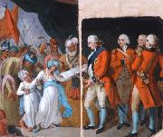 Mather Brown Mather brown lord cornwallis receiving the sons of ipu as hostages oil painting